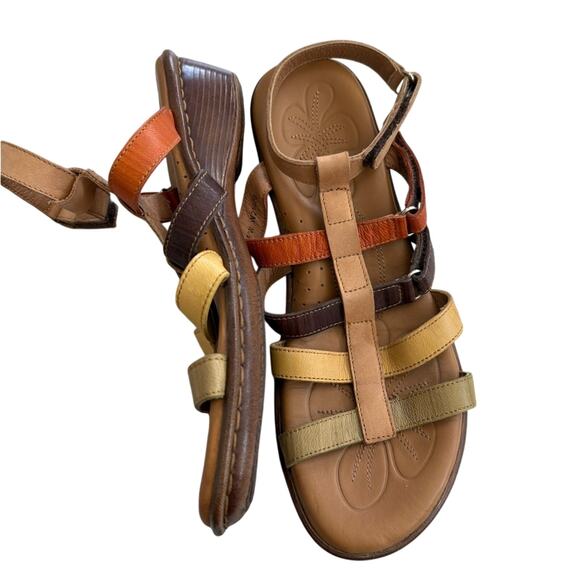 Born Women’s Multicolor Strappy Leather Sandals - Picture 2 of 5